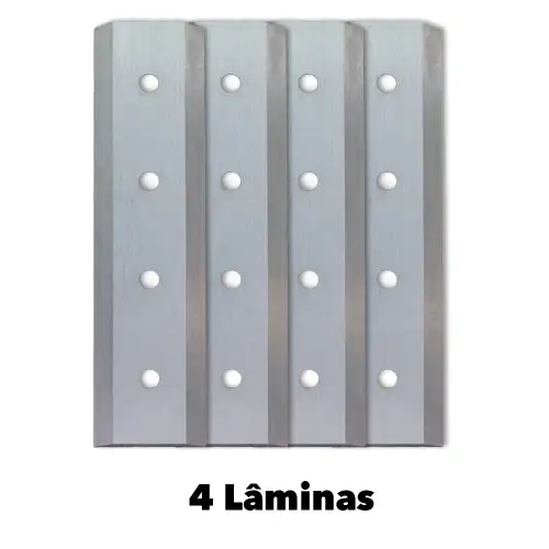 Kit 4 Lâminas com Contra Lâmina pBiotriturador Donker´s BT42S e BT42RS 